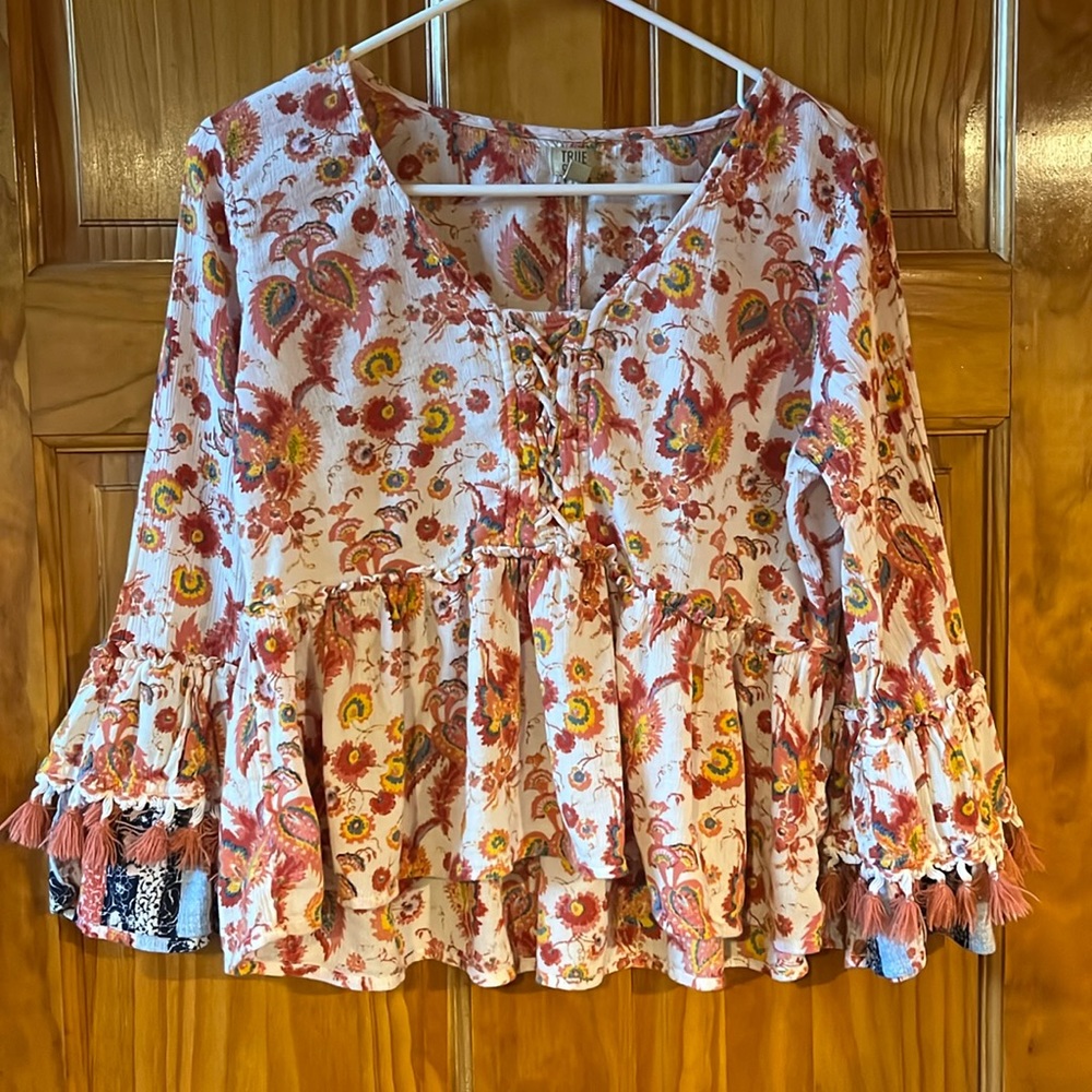 True Craft Paisley Boho Top